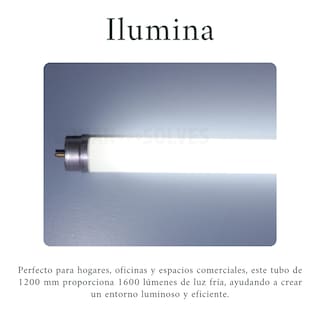 Foto 4 | 20 Lámparas Tubo Led T8 16w, Luz Fría De Vidrio No Dimmable