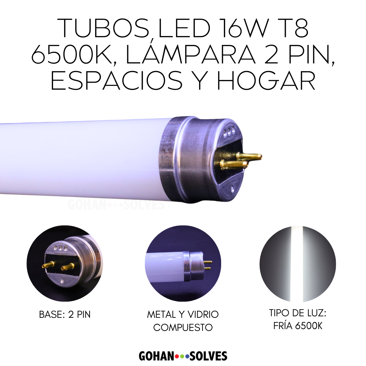 Foto 6 pulgar | 20 Lámparas Tubo Led T8 16w, Luz Fría De Vidrio No Dimmable