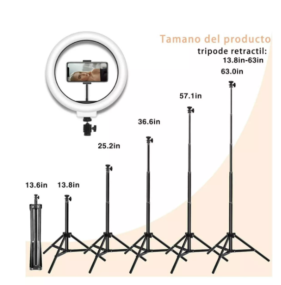 Foto 5 pulgar | Aro De Luz Profesional De 10 Pulgadas Con Trípode Portátil