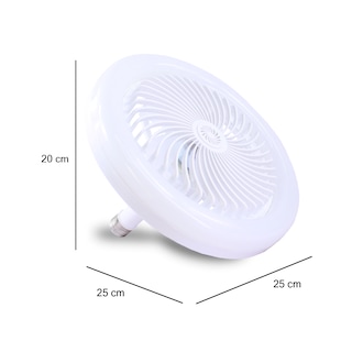 Foto 3 | Bombillo de Techo Led Regulable con Ventilador y Control Remoto