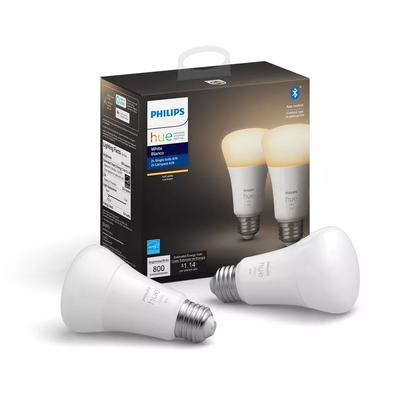 Foto 4 pulgar | Pack X2 Focos Philips Hue A19 Luz Inteligente