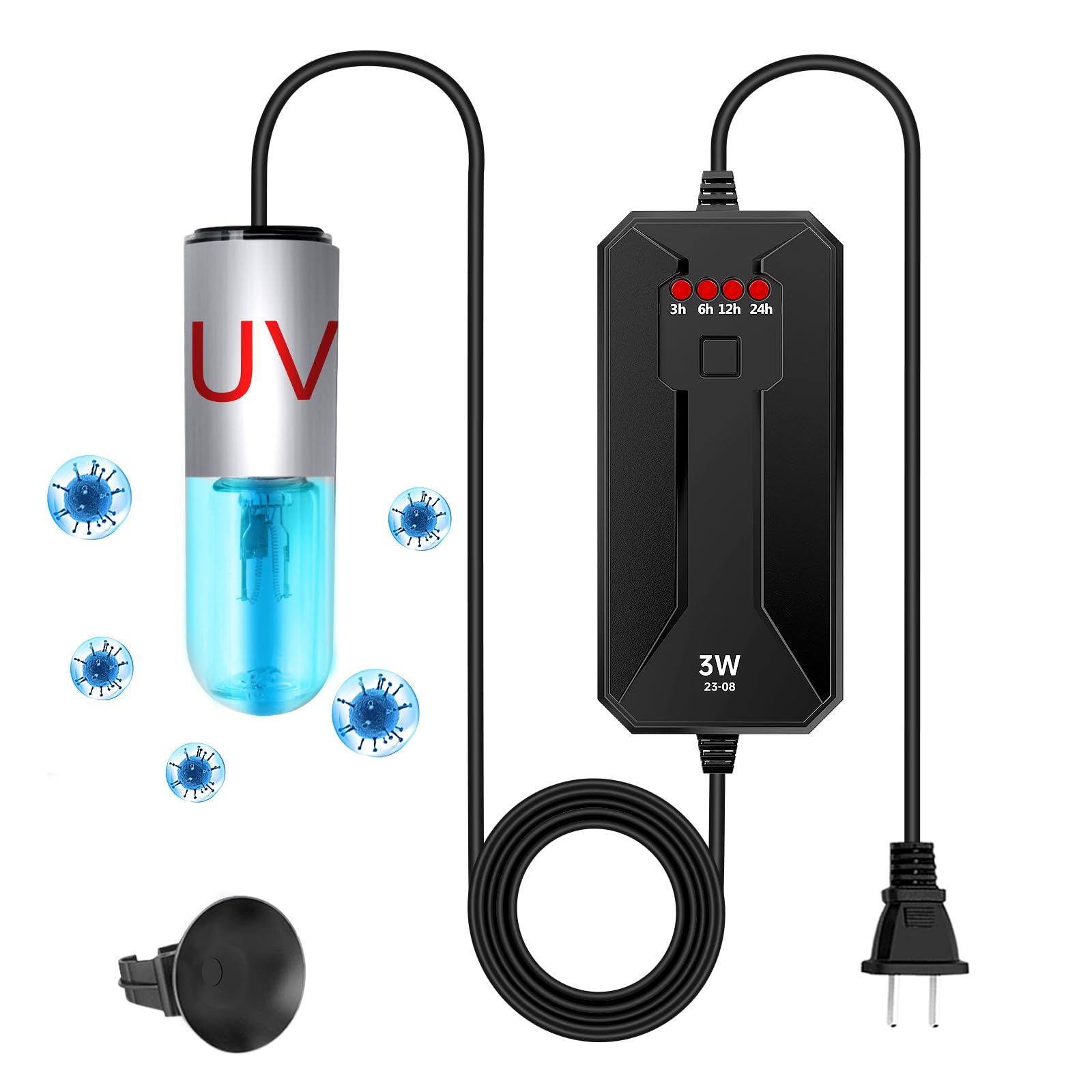 Foto 1 | Desinfectante Uv Para Acuarios Sumergibles, Luz Limpia, 3 W, Taishan - Venta Internacional.