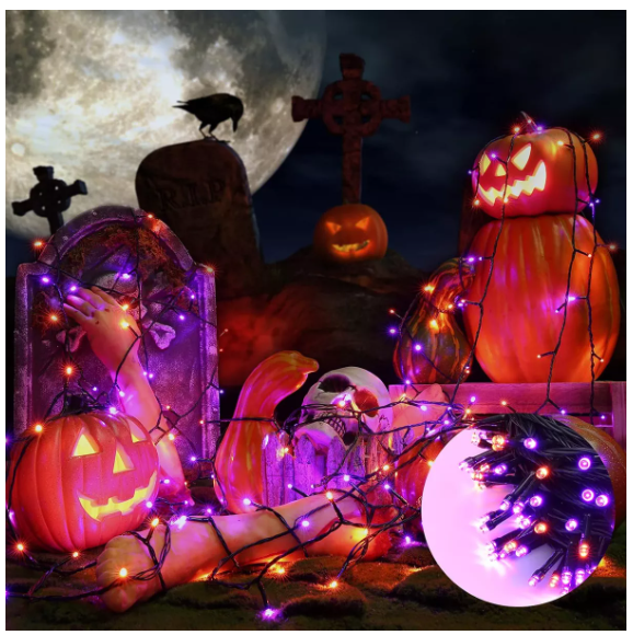 Foto 3 pulgar | Luces Led De Halloween, 200 Led Decorativas, 8 Modos, 25m