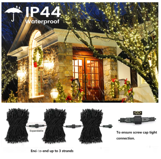 Foto 4 pulgar | Luces Led De Halloween, 200 Led Decorativas, 8 Modos, 25m