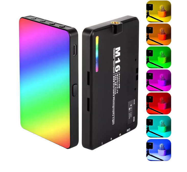 Luz Para Fotografia Vídeo Led Rgb 3000k-9900k Recargable Color Rgb Wünd