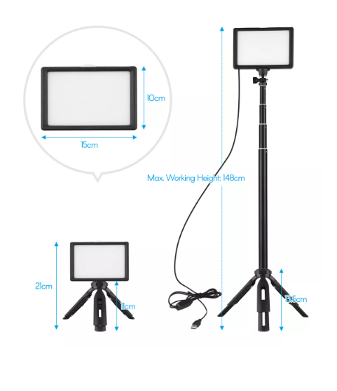 Foto 4 | Luz De Relleno Fotografía Andoer Con 5pcs Filtros Y Trípode Color Negro