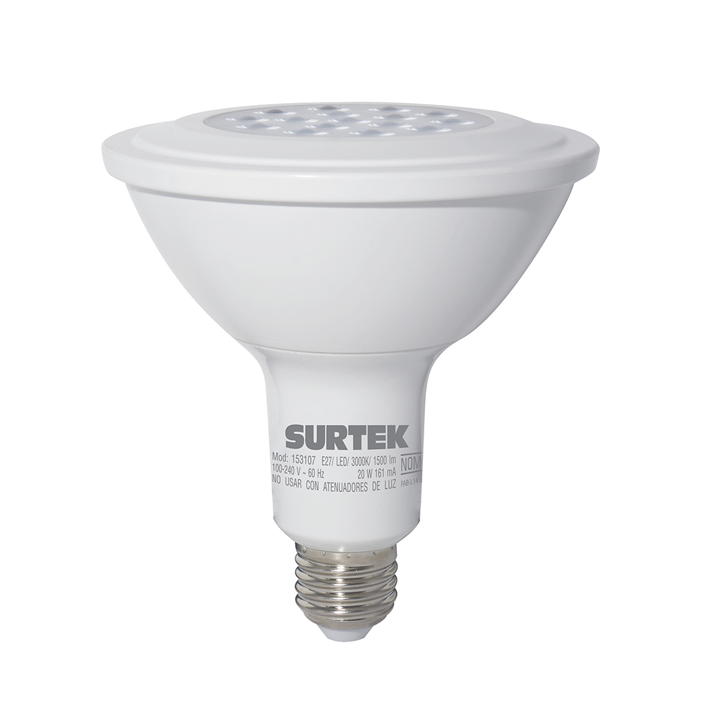 Foto 1 | Lámpara De Led Tipo Par38, 20 W Luz Cálida Surtek