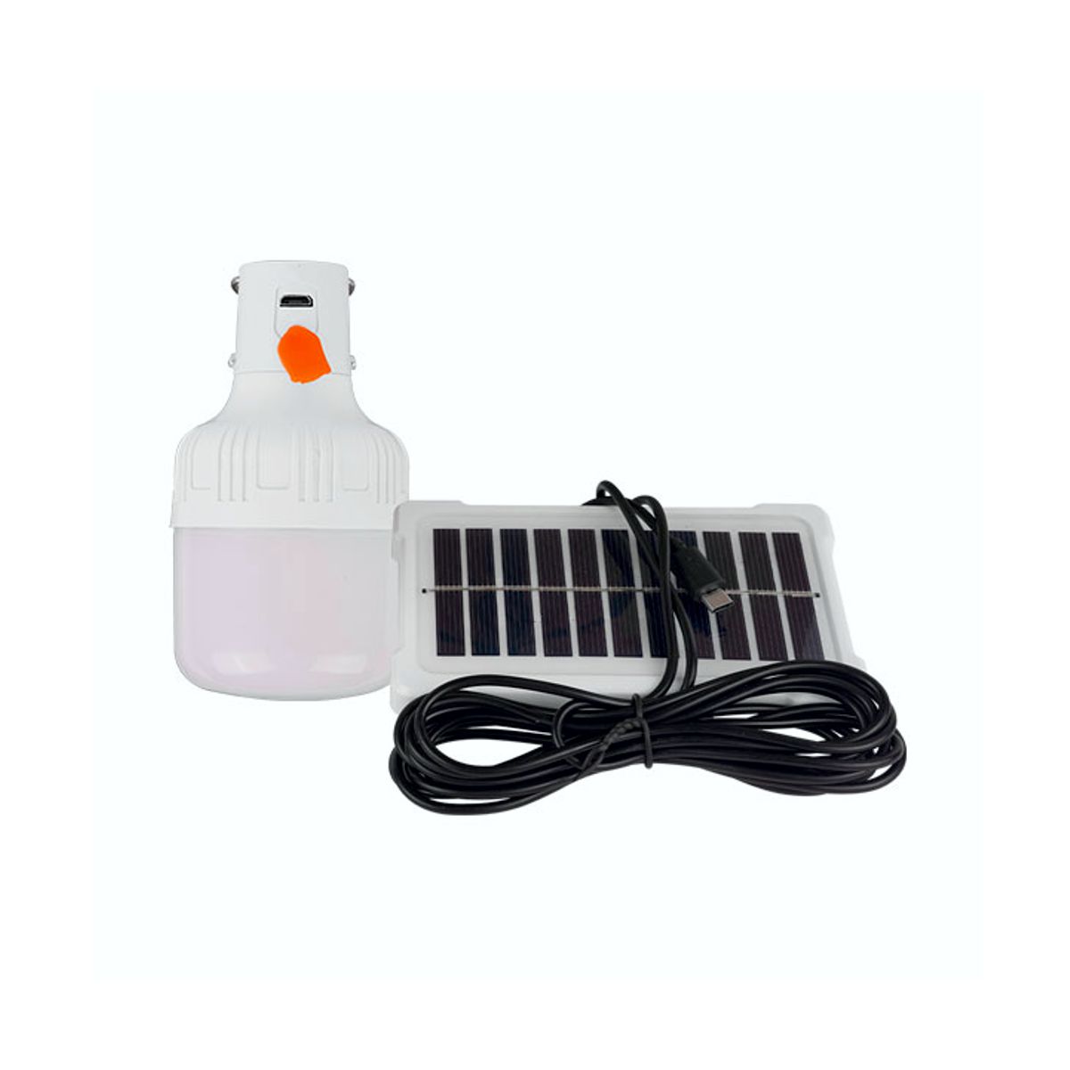 Foto 1 | Lampara Tipo Foco Led Recargable Con Panel Solar
