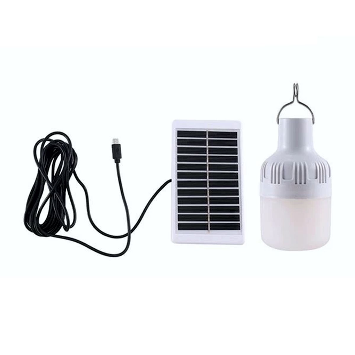 Foto 2 | Lampara Tipo Foco Led Recargable Con Panel Solar