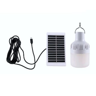Foto 2 | Lampara Tipo Foco Led Recargable Con Panel Solar