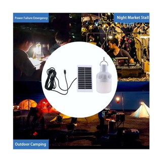 Foto 5 | Lampara Tipo Foco Led Recargable Con Panel Solar