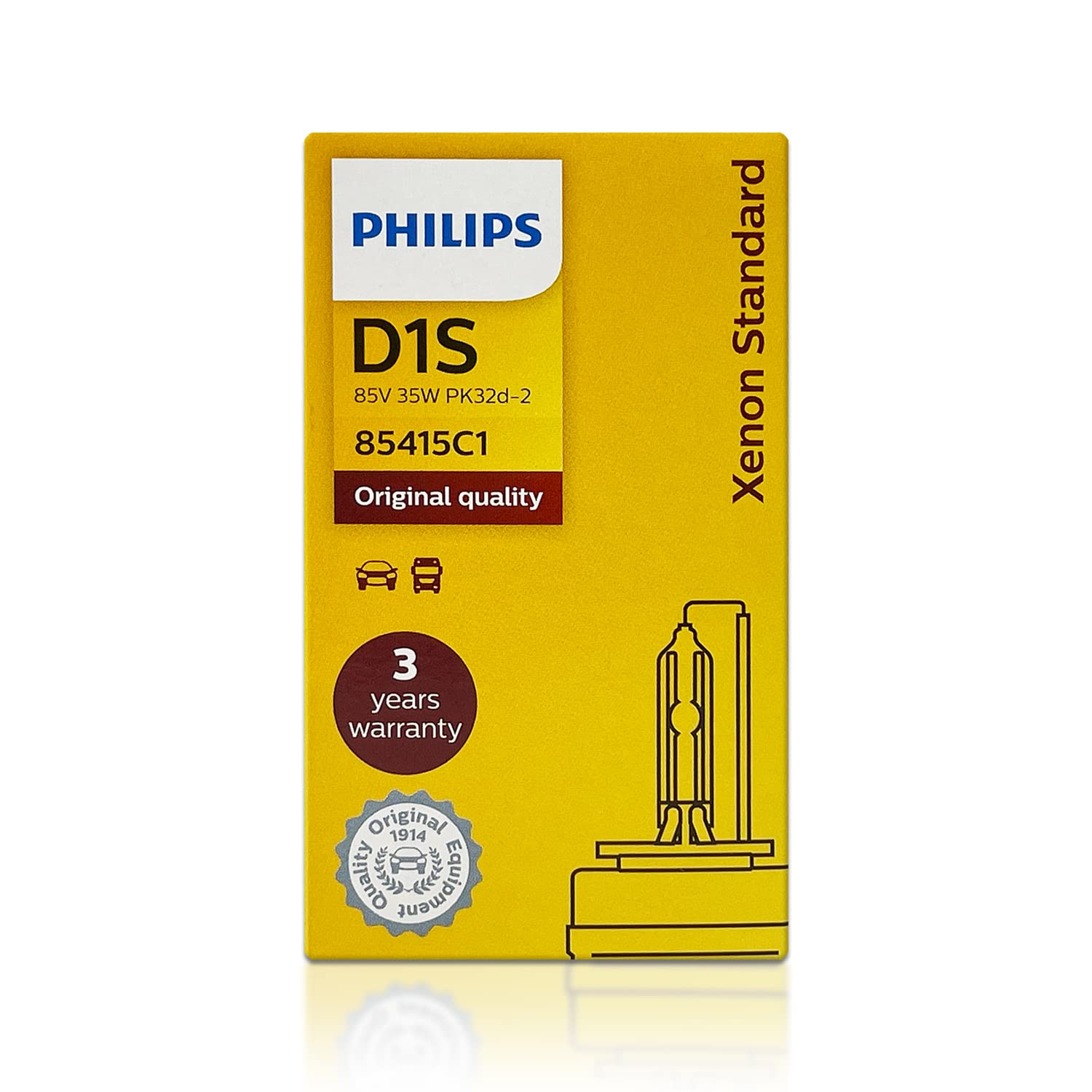 Foto 3 pulgar | Faro Delantero Hid Philips D1s 85415 C1 85 V 35 W Pk32d-2 Dot Oem - Venta Internacional.