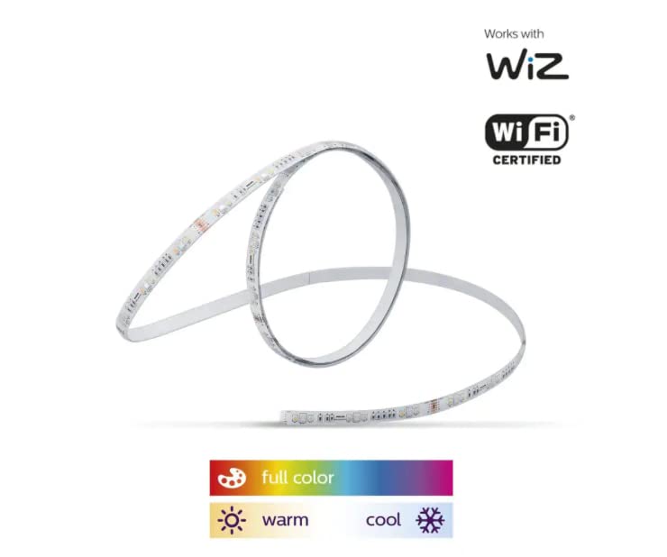 Foto 3 | Kit De Inicio Smart Wi-fi Wiz Connected Con Tira De Luz Blanca Y Color Regulable, 2 M Philips - Venta Internacional.