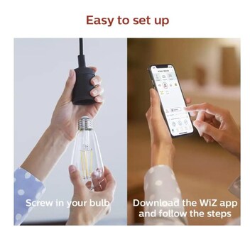 Foto 4 | Kit De Inicio Smart Wi-fi Wiz Connected Con Tira De Luz Blanca Y Color Regulable, 2 M Philips - Venta Internacional.