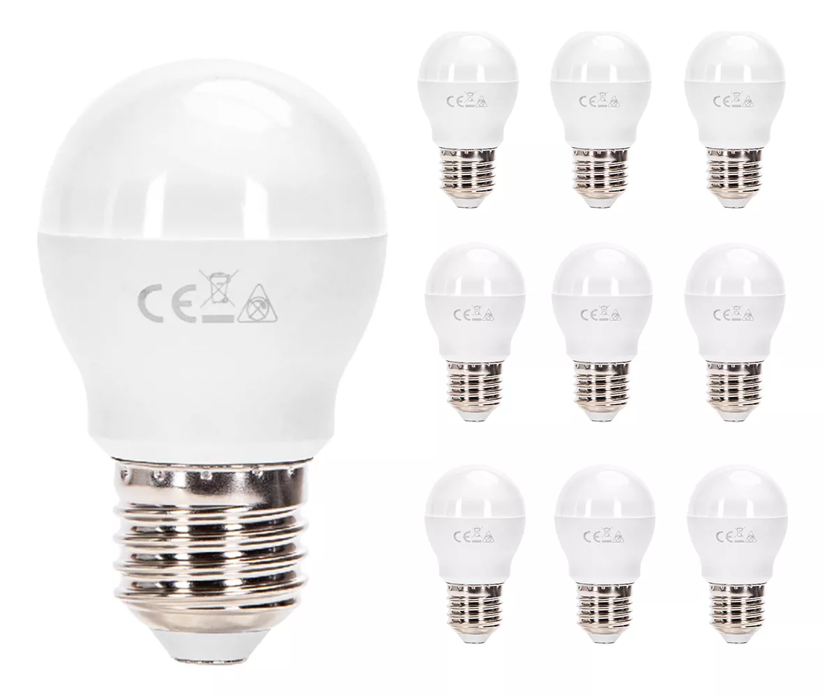 Foto 1 | Lampara Foco Led Ahorrador G45 E27 5w 10pcs Aigostar