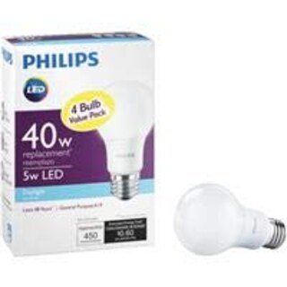 Foto 3 | Bombilla Led Philips 469809, Equivalente A 40 W, Luz Diurna A19 - Venta Internacional.