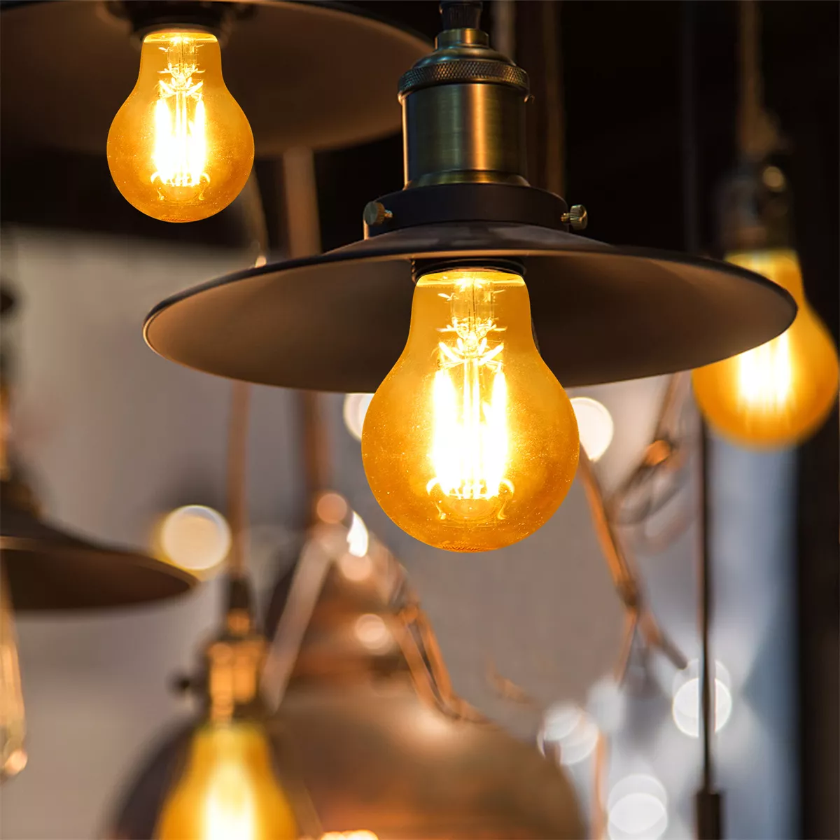 Foto 6 pulgar | Lampara Foco Vintage Led Ahorrador E27 A60 6w 10pcs Aigostar