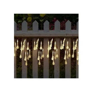 Foto 3 | Guirnalda Solar Fairy Drops De 30 Luces Led De 7 M Con Panel Solar, Paquete De 2 Unidades - Venta Internacional.