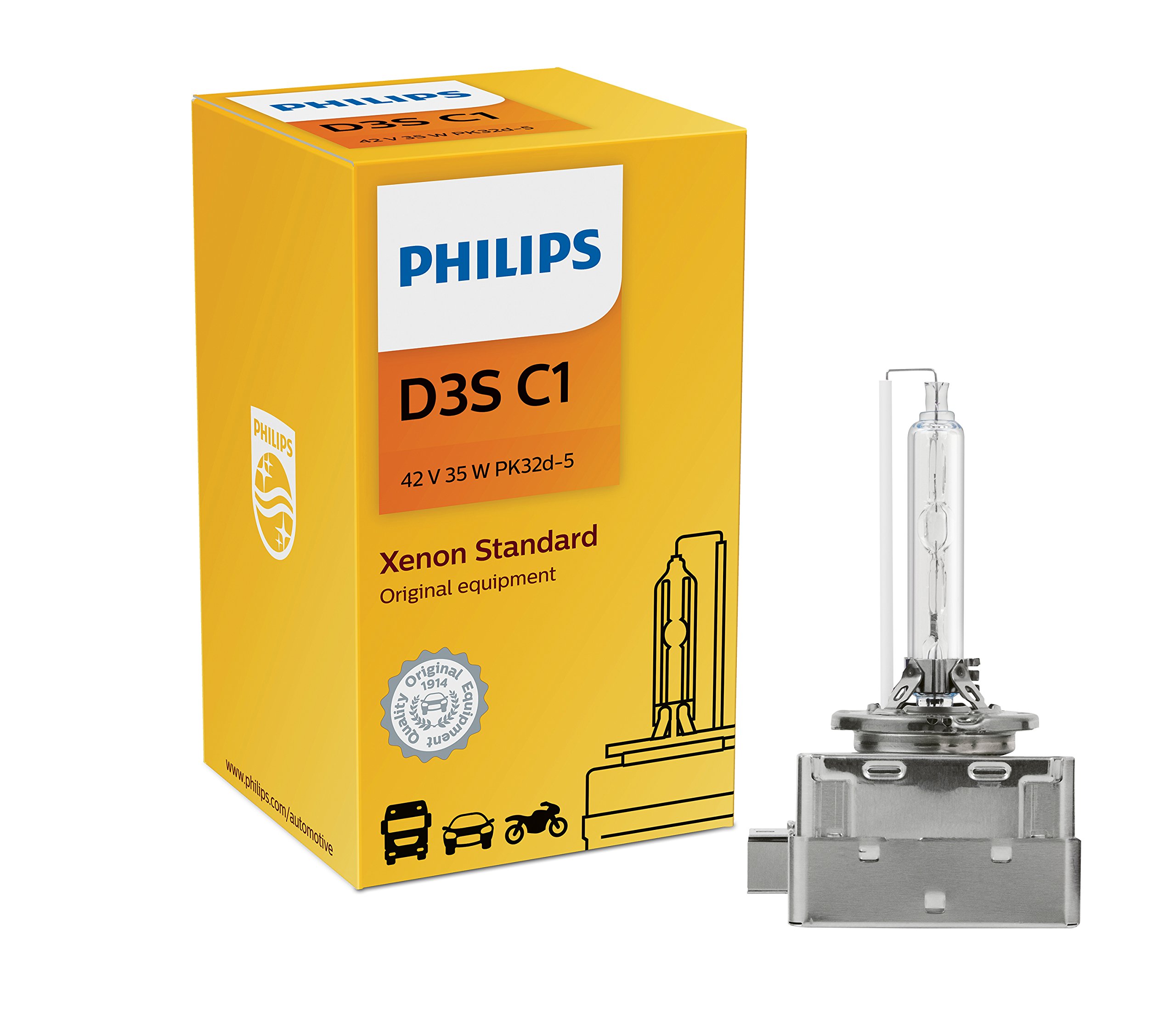 Foto 1 | Bombilla Para Faros Delanteros Philips 42302c1 D3s Standard Xenon Hid - Venta Internacional.