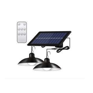 Foto 1 | Lámpara Solar Colgante Doble De 240 W Con Mando A Distancia - Venta Internacional.