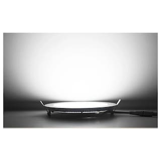 Foto 3 | Proyector Led Con Panel De Madera, 18 W, Luz Fría, Redondo, 22 Cm - Venta Internacional.