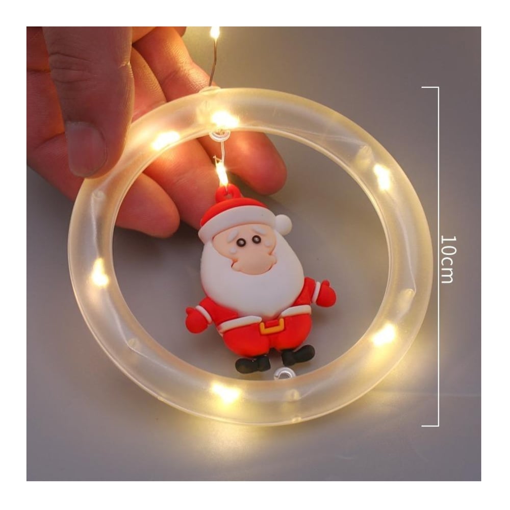 Foto 2 | Guirnalda Solar Con Forma De Aro Navideño, Luz Cálida, 110 Luces Led - Venta Internacional.