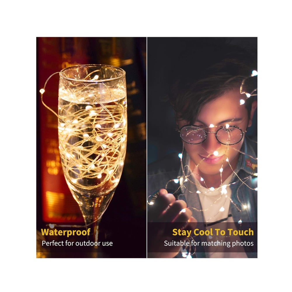 Foto 7 | Guirnalda Led Fairy Lights De 2 Metros Con Pilas Incluidas - Venta Internacional.