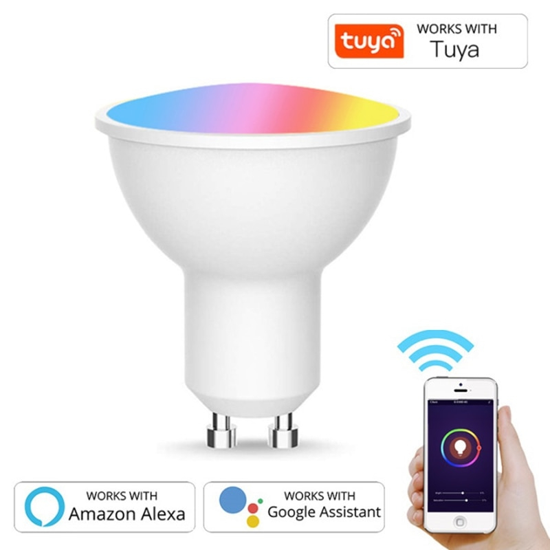 Foto 2 pulgar | Bombilla Inteligente Yssylike 5 W Gu10 Wifi Rgb 2700k-6500k Con Alexa - Venta Internacional.