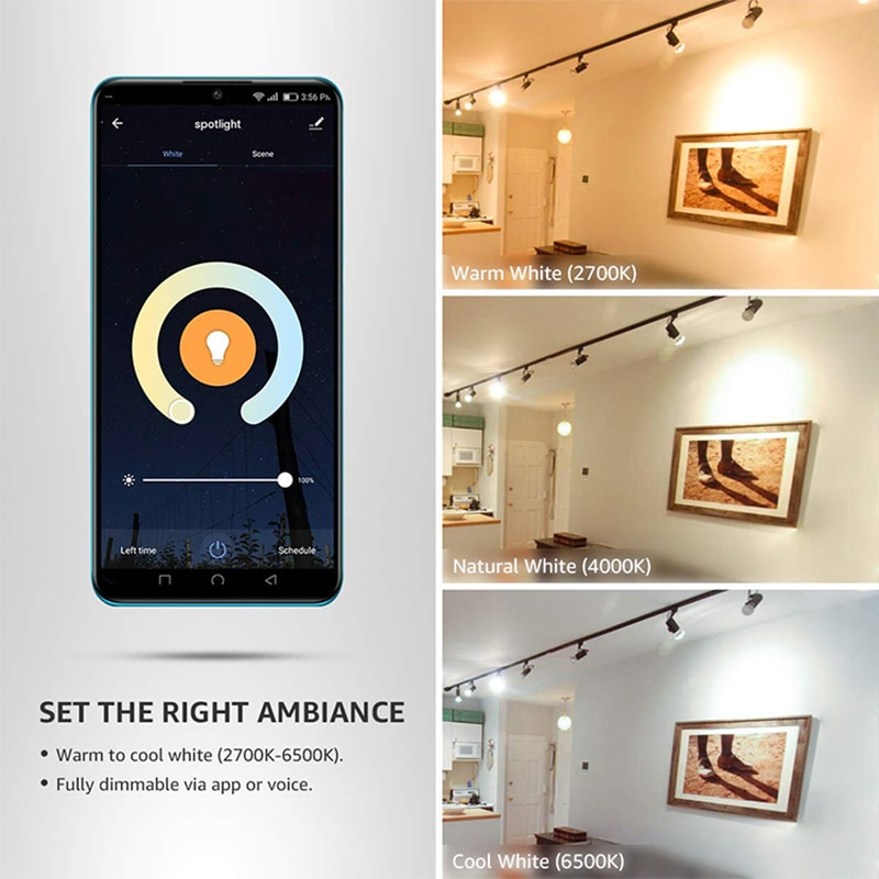 Foto 3 pulgar | Bombilla Inteligente Yssylike 5 W Gu10 Wifi Rgb 2700k-6500k Con Alexa - Venta Internacional.