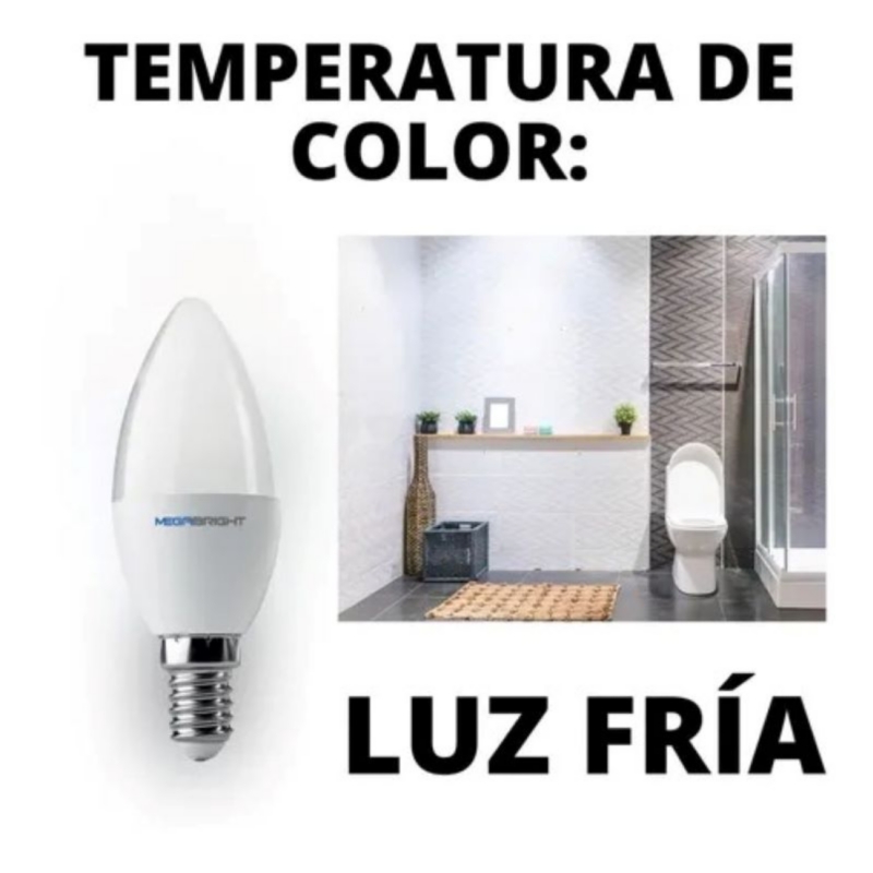 Foto 4 pulgar | Bombilla Led Tipo Vela, 5 W, E14, Paquete De 10 Unidades - Venta Internacional.