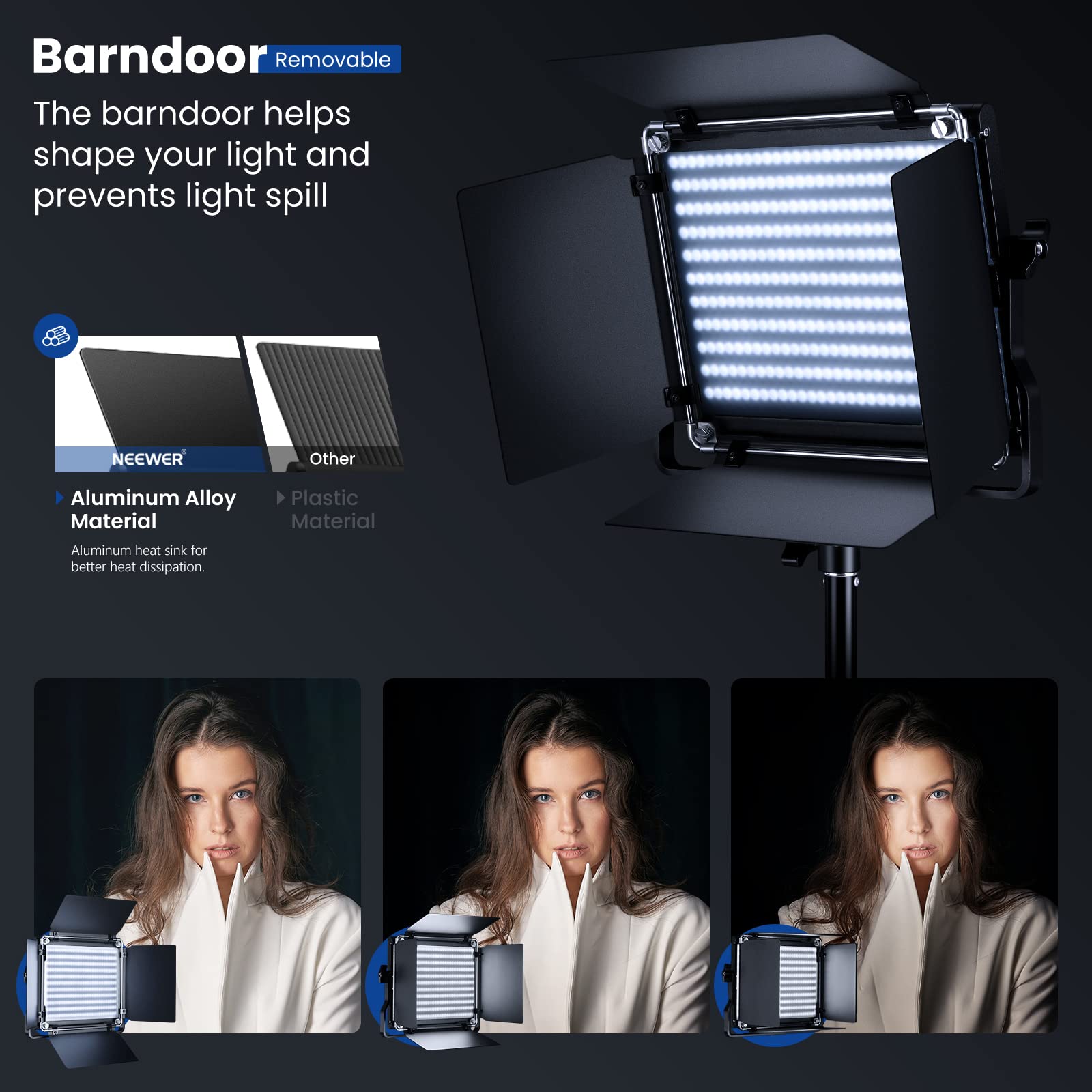Foto 4 pulgar | Kit De Luces Led Para Vídeo Neewer Bi Color 660 Con Soporte (paquete De 2) - Venta Internacional.