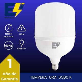 Foto 3 | Electri Foco Led Tipo T120 40w, Luz Blanca Fría 6500k, 3200 Lúmenes