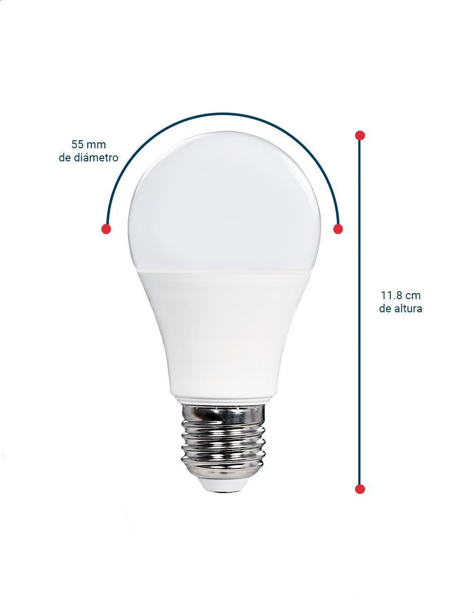 Foto 4 | Paquete 10 Focos Led 10w E26 810 Lumenes + Termo De Agua De Regalo Güish