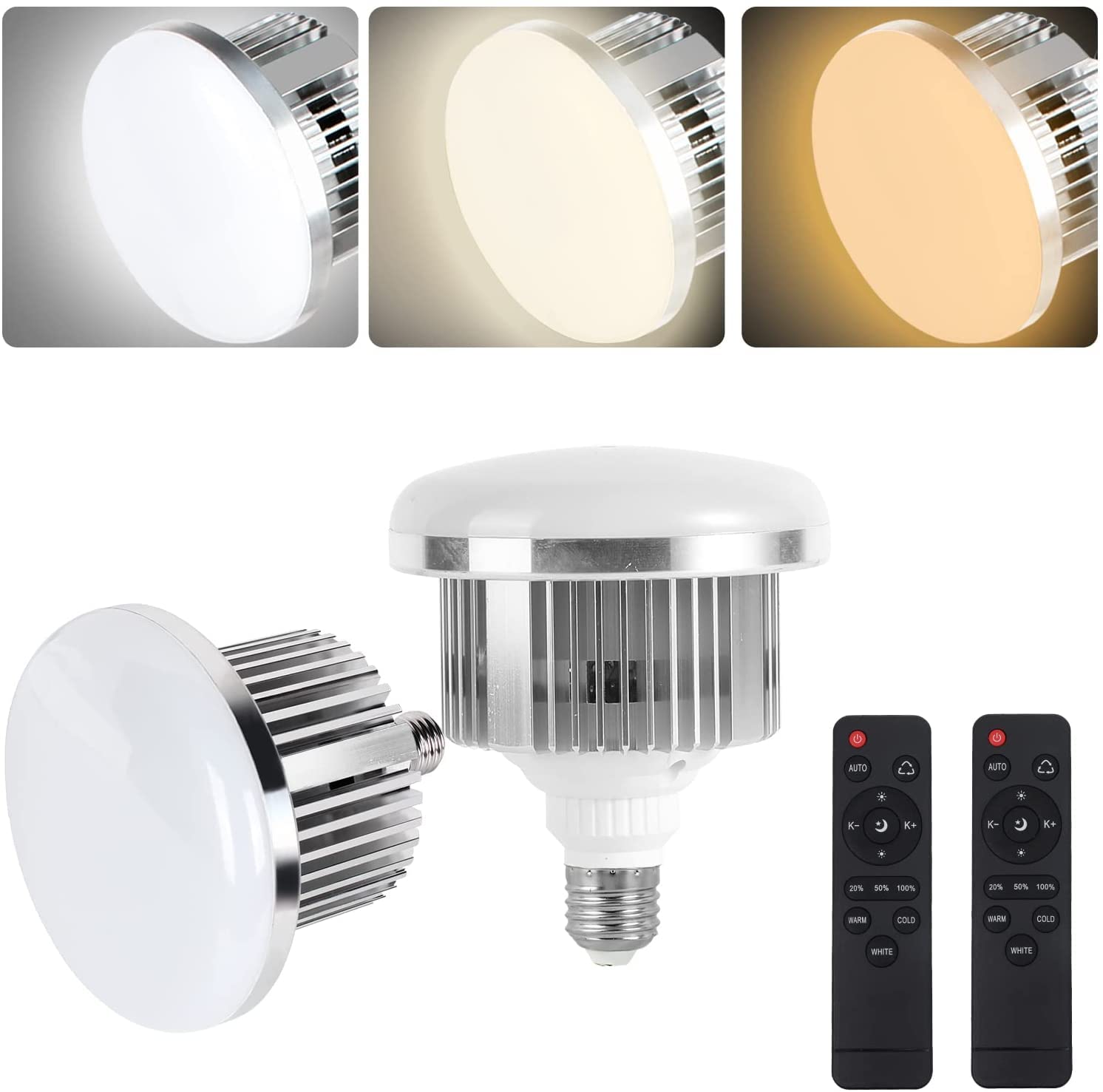Foto 2 pulgar | Bombilla Led Tricolor Regulable De 85 W, 2700-6400 K, Para Fotografía - Venta Internacional.