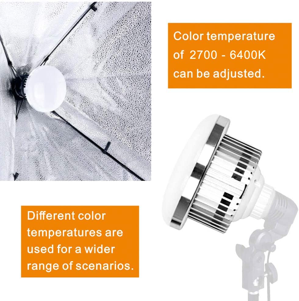 Foto 5 | Bombilla Led Tricolor Regulable De 85 W, 2700-6400 K, Para Fotografía - Venta Internacional.