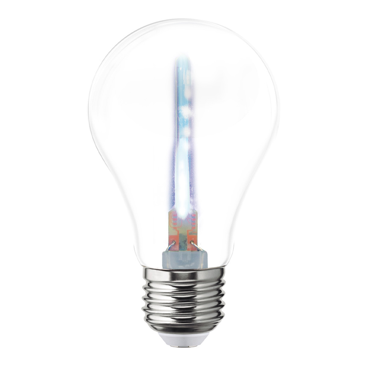 Foto 2 pulgar | Pack De 6 Focos Led Aksi 1w A19 Estela De Luz Base E27 Azul