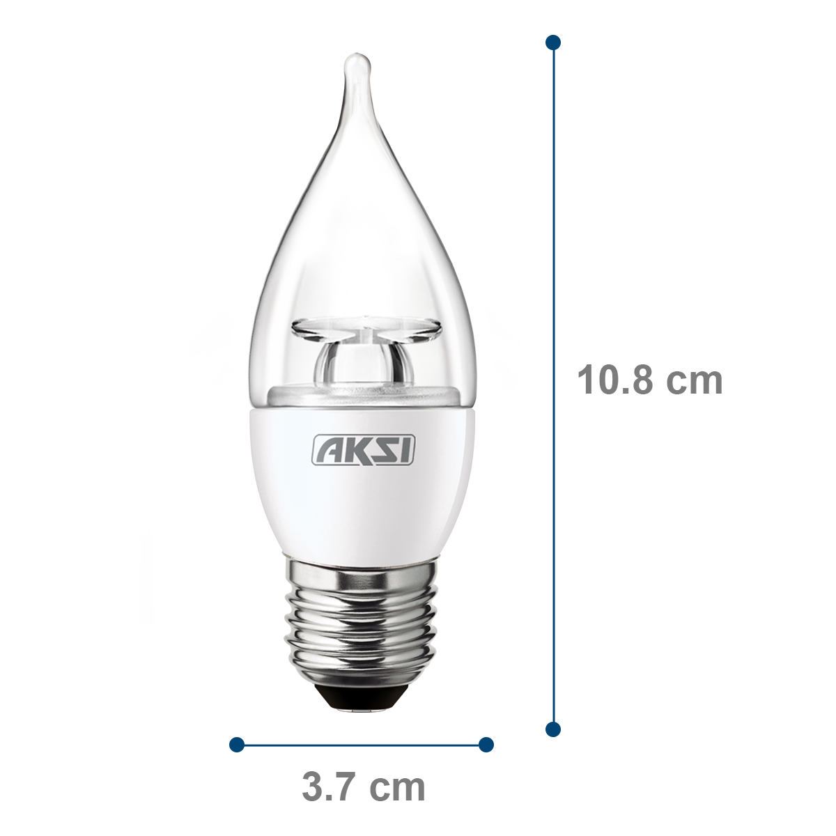 Foto 3 pulgar | Pack De 10 Focos Led Aksi 4w Flama Base E27 Luz Cálida