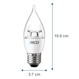 Foto 2 | Pack De 10 Focos Led Aksi 4w Flama Base E27 Luz Cálida