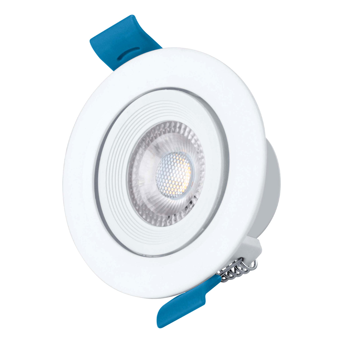 Foto 2 pulgar | Pack De 6 Spots Aksi 3w Circular Led Empotrable Dirigible Luz Cálida