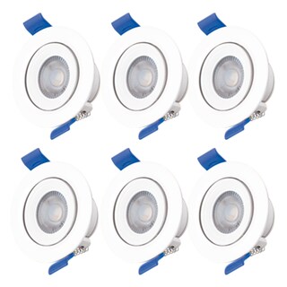 Foto 6 | Pack De 6 Spots Aksi 3w Circular Led Empotrable Dirigible Luz Cálida
