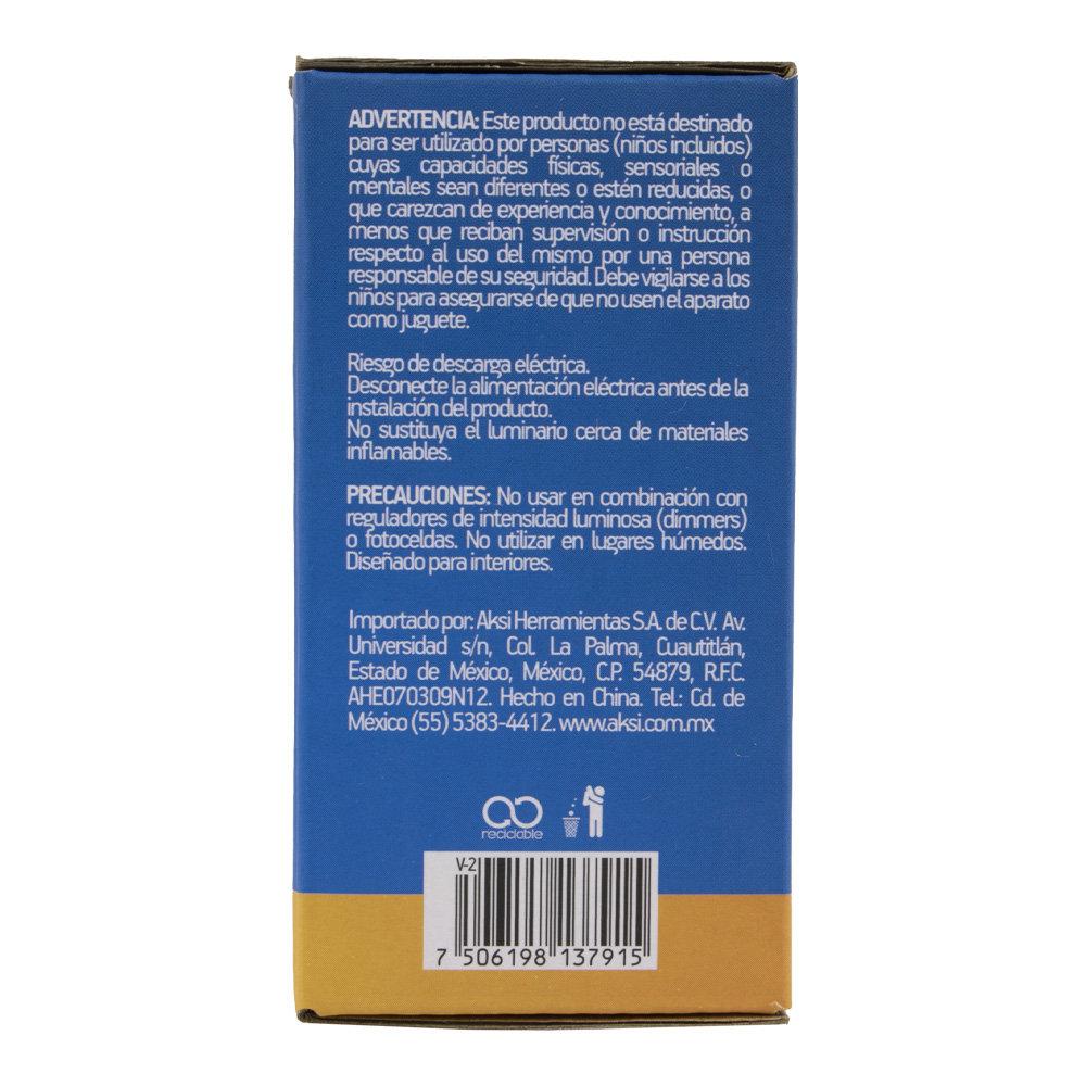 Foto 4 | Pack De 6 Spots Aksi 7w Circular Led Empotrable Dirigible Luz Cálida