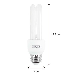 Foto 2 | Pack De 25 Focos Ahorradores Aksi 9w Barra 2u Base E27 Luz Blanca
