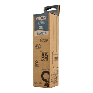 Foto 3 | Pack De 25 Focos Ahorradores Aksi 9w Barra 2u Base E27 Luz Blanca