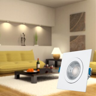Foto 5 | Pack De 6 Spots Aksi 3w Cuadrado Led Empotrable Dirigible Luz Cálida