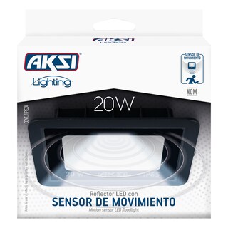 Foto 3 | Pack De 4 Reflectores Led Aksi 20w Sensor De Movimiento Ip65 Luz Blanca