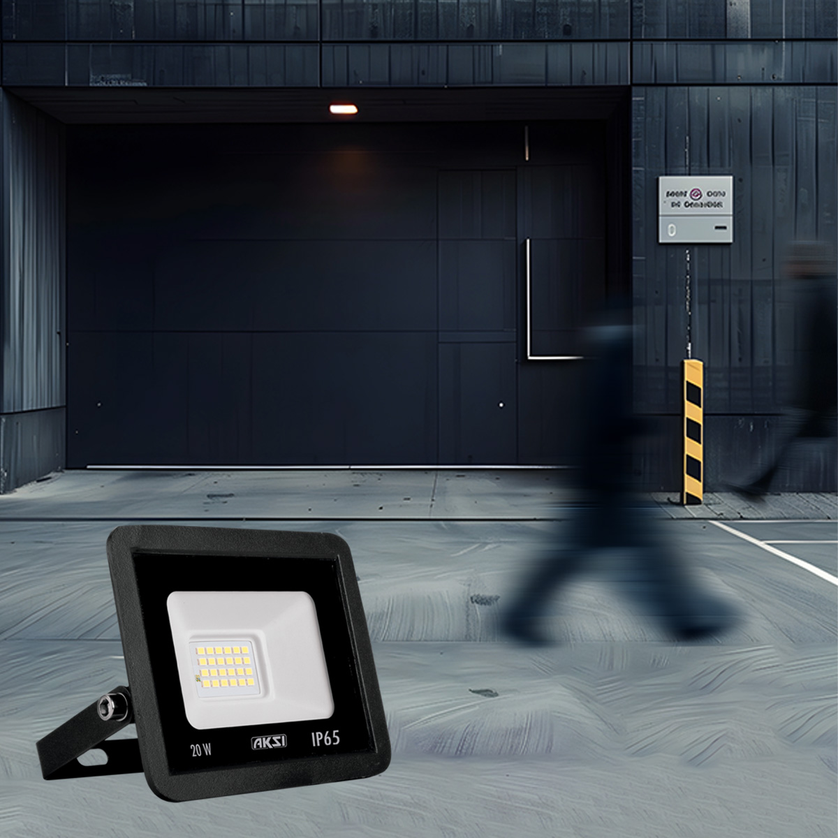 Foto 5 pulgar | Pack De 4 Reflectores Led Aksi 20w Sensor De Movimiento Ip65 Luz Blanca
