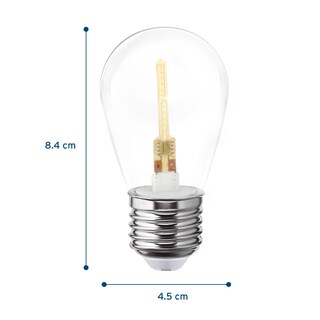 Foto 2 | Pack De 10 Focos Led Aksi 1w S14 Estela De Luz Base E27 Blanca
