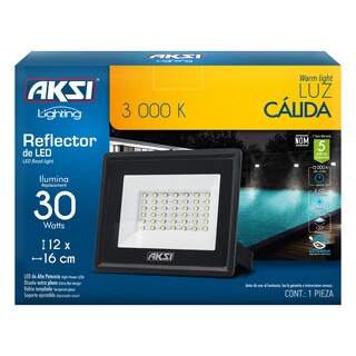 Foto 4 | Pack De 2 Reflectores Aksi 30w Smd Ip65 Ultra Delgado Luz Cálida