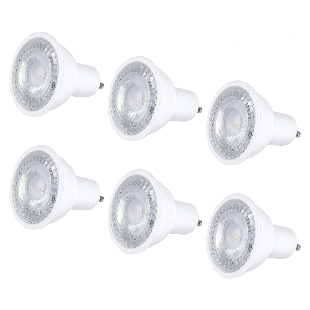 Foto 2 pulgar | Pack De 6 Focos Led Aksi 7w Mr16 Dimeable Base Gu10 Luz Cálida