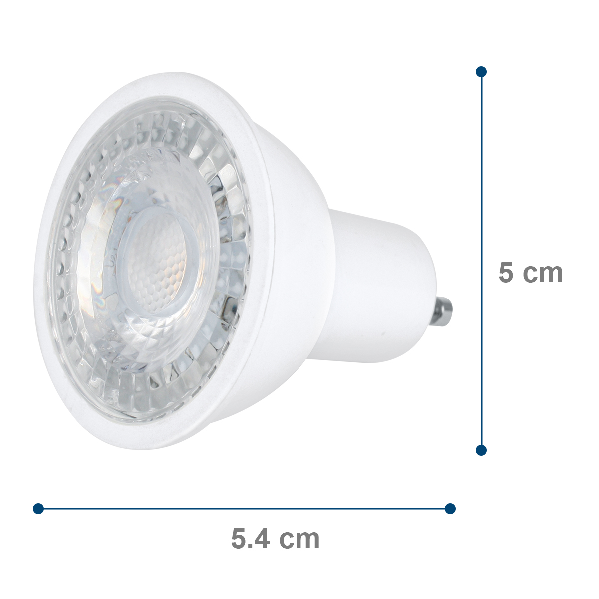Foto 2 | Pack De 6 Focos Led Aksi 7w Mr16 Dimeable Base Gu10 Luz Cálida